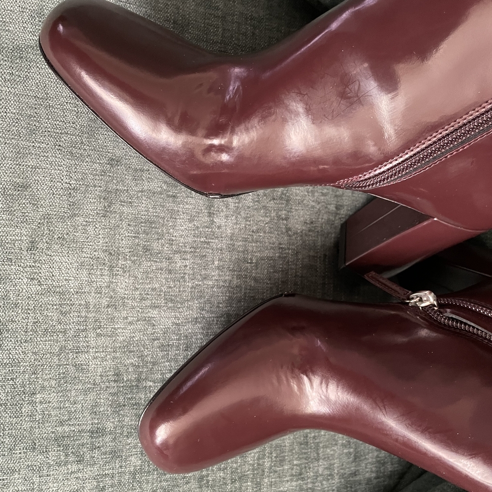 NWT $1200 Longchamp Patent Leather heeled boots - Picture 6 of 7